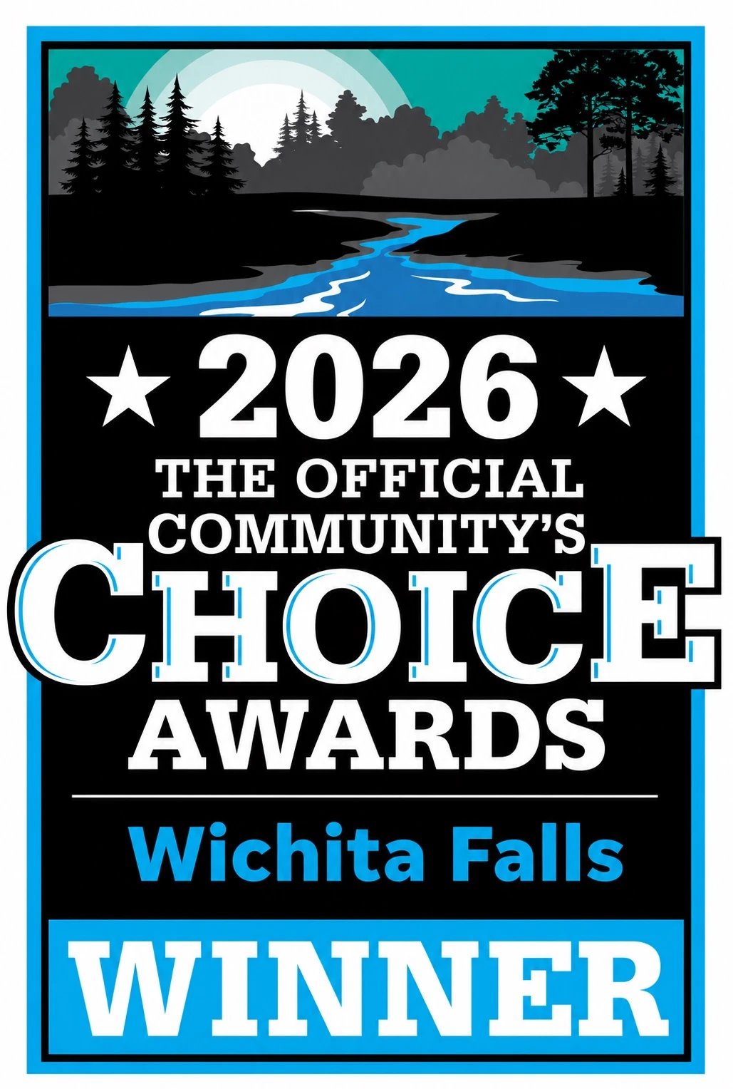 Wichita Falls Community's Choice Awards 2026 Winner badge